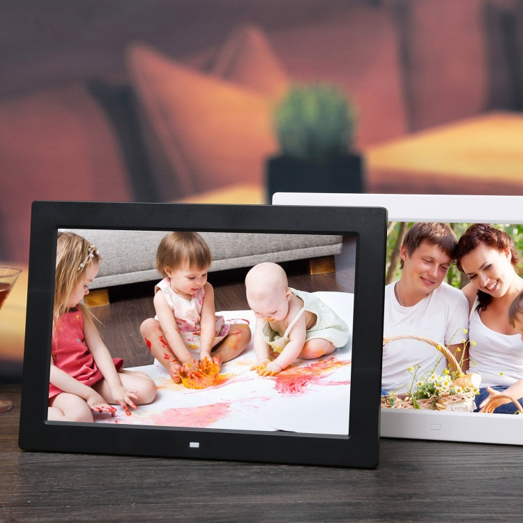 12.1 inch Digital Photo Frame with Holder & Remote Control, Allwinner F16 Program, Support SD / MMC / USB Flash Disk(Black)