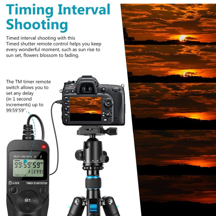 Aputure AP-TR3N LCD Timer Remote Cord for Nikon D5100,D3100, D7000, D5000, D90 - free shipping - PMC Jewellery - Order now!