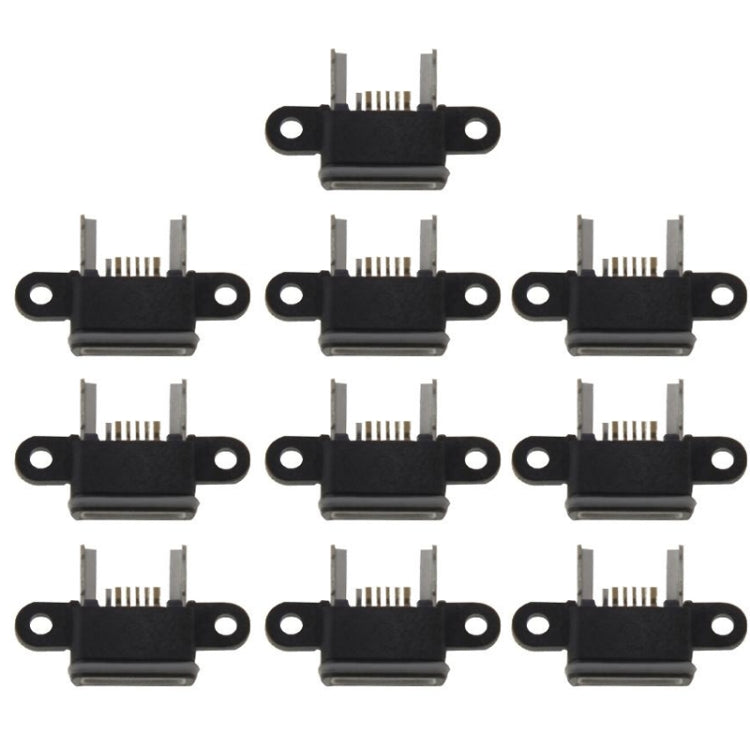 10 PCS Charging Port Dock Connector for Xiaomi Mi 4(Black)