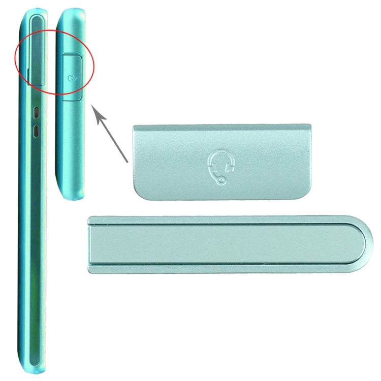 Earphone Button & Volume Button for Sony Xperia ZR / M36h(Blue)
