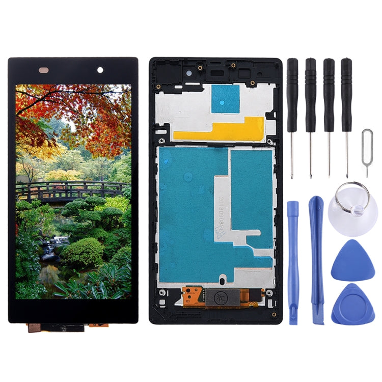 LCD Display + Touch Panel with Frame for Sony Xperia Z1 / L39h / C6902 / C6903 / C6906 / C6943(Black)