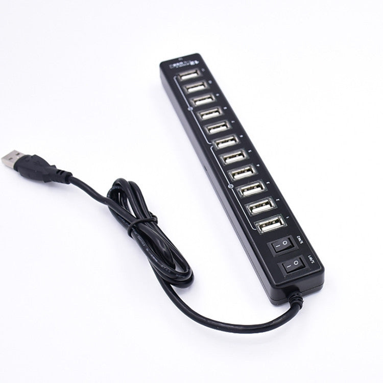 12-Port USB 2.0 HUB,Suitable for Notebook / Netbook(Black)