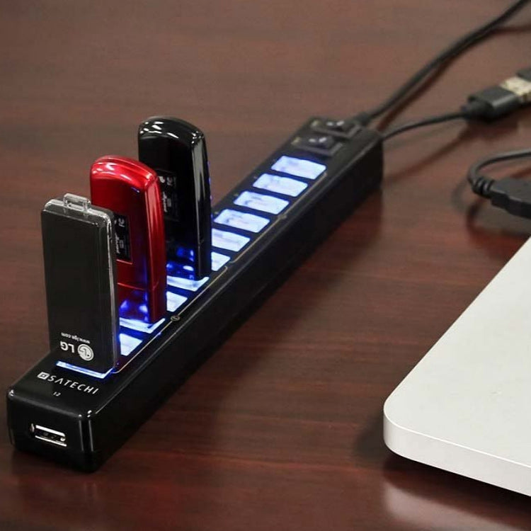 12-Port USB 2.0 HUB,Suitable for Notebook / Netbook(White)