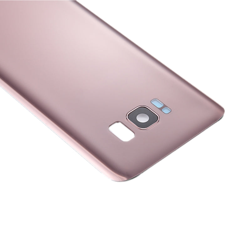 For Galaxy S8 / G950 Battery Back Cover with Camera Lens Cover & Adhesive (Rose Gold)