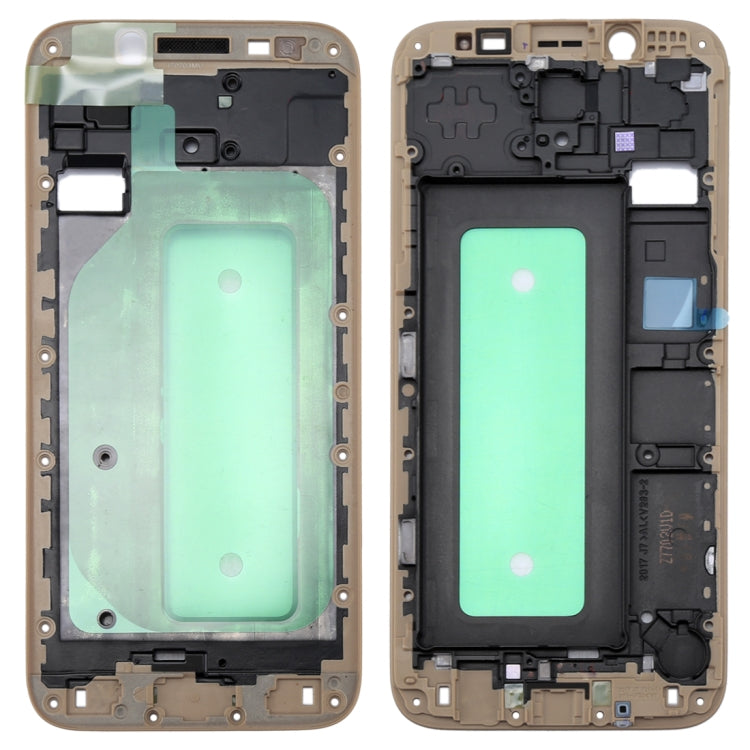 For Galaxy J730 Front Housing LCD Frame Bezel Plate(Gold)