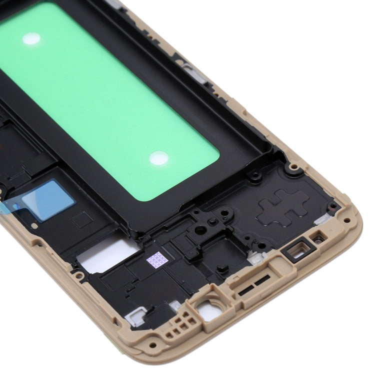 For Galaxy J730 Front Housing LCD Frame Bezel Plate(Gold)