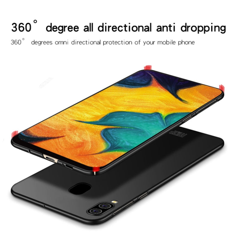 MOFI Frosted PC Ultra-thin Full Coverage Case for Galaxy A30 (Gold)
