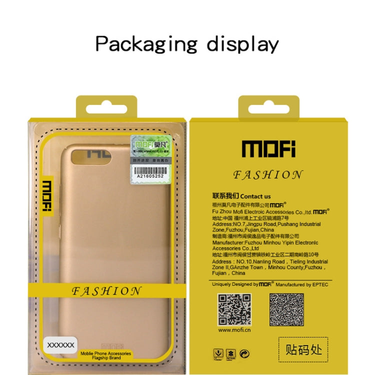 MOFI Frosted PC Ultra-thin Full Coverage Case for Galaxy A50 (Gold)