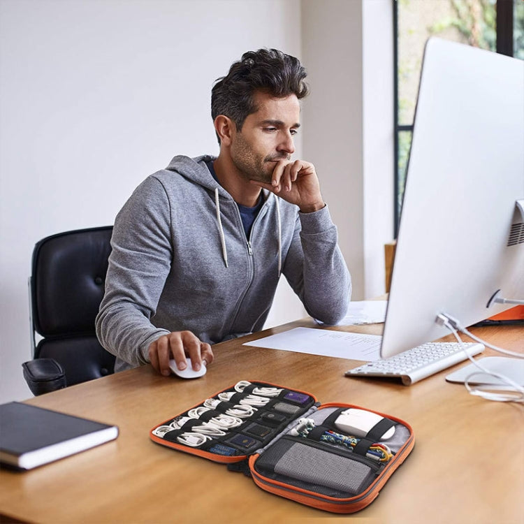 Multi-functional Headphone Charger Data Cable Storage Bag Portable Power Pack, Size: L, 25 x 18 x 7cm (Black) - Other by PMC TechLife | Online Shopping South Africa | PMC TechLife | Buy Now Pay Later Mobicred