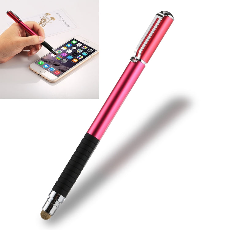 Universal 2 in 1 Multifunction Round Thin Tip Capacitive Touch Screen Stylus Pen, For iPhone, iPad, Samsung, and Other Capacitive Touch Screen Smartphones or Tablet PC(Magenta) - free shipping - PMC Jewellery - Order now!