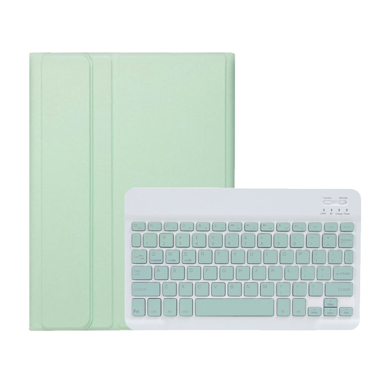 For iPad 10th Gen 10.9 2022 A10B Lambskin Texture Ultra-thin Bluetooth Keyboard Leather Tablet Case with Pen Slot(Green) - Universal by PMC TechLife | Online Shopping South Africa | PMC TechLife