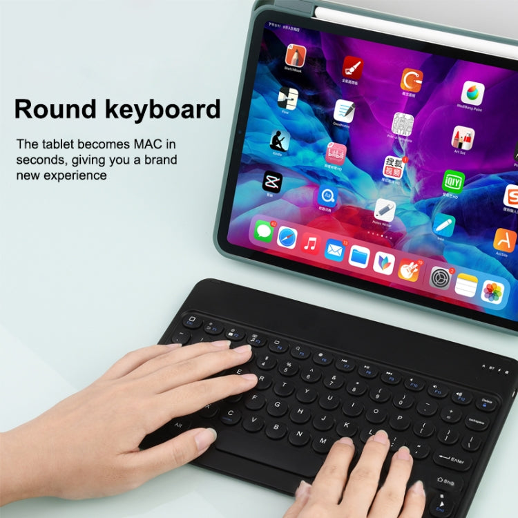 X3 10 inch Universal Tablet Round Keycap Wireless Bluetooth Keyboard (Black) - Universal Keyboard by PMC TechLife | Online Shopping South Africa | PMC TechLife