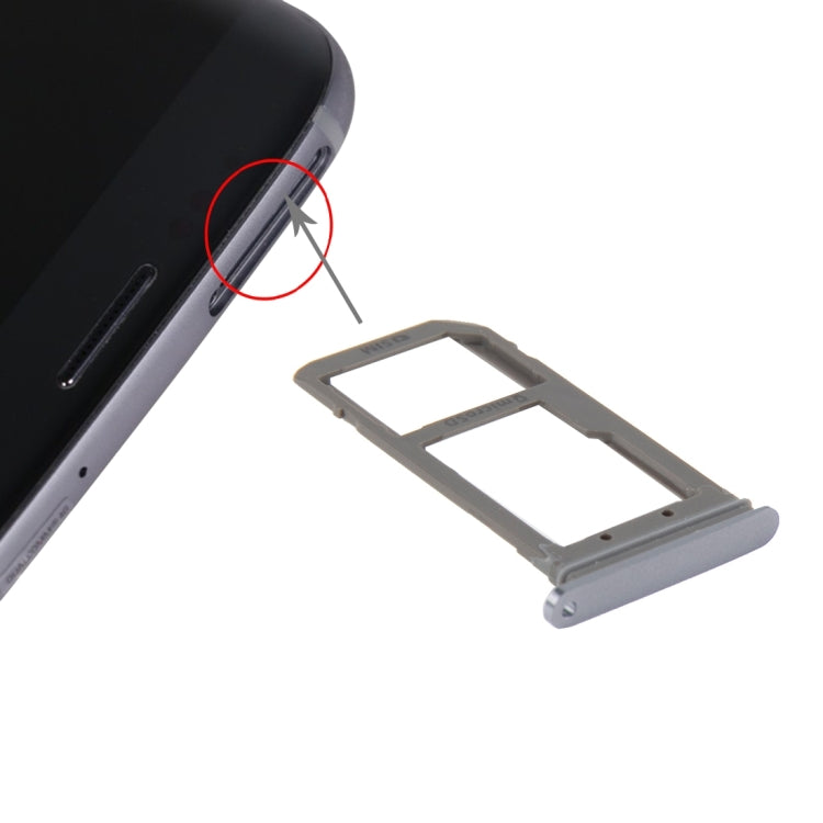 For Galaxy S7 Edge / G935 SIM Card Tray and Micro SD Card Tray (Blue)