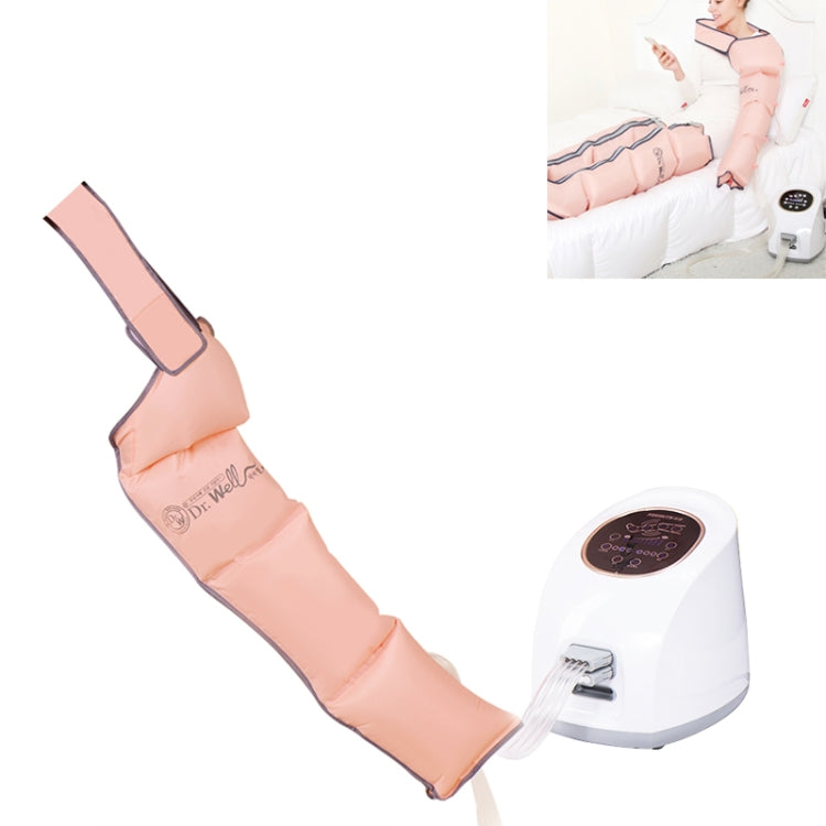 RD-M2857 Single Hand Airbag All-inclusive Intelligent Air Wave Pressure Massager with Host, Support Timing / Positioning Massage & 10 Kinds of Adjustable Force, US Plug or EU Plug(Pink)
