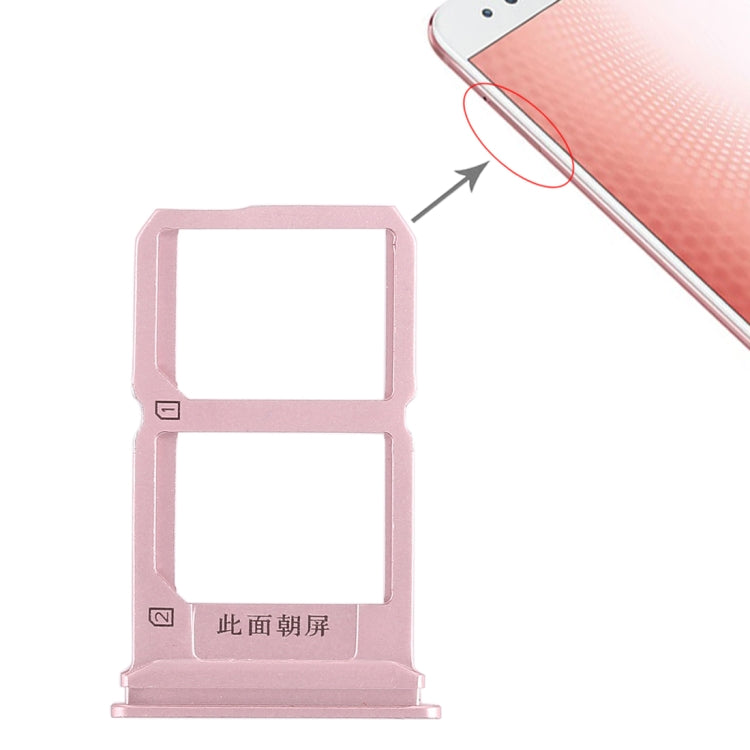 For Vivo X9s Plus 2 x SIM Card Tray (Rose Gold) - Card Socket by PMc TechLife | Online Shopping South Africa | PMc TechLife | Buy Now Pay Later Mobicred