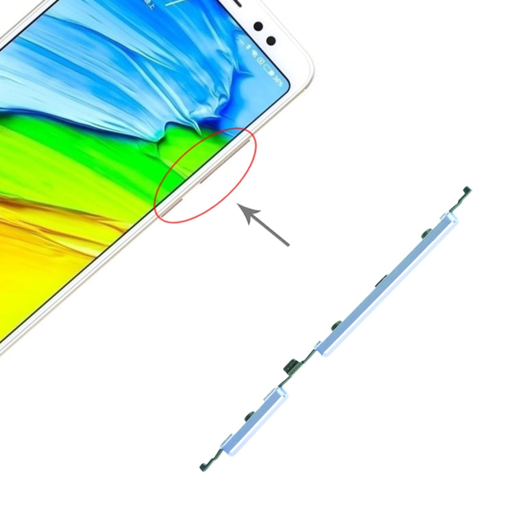Power Button and Volume Control Button for Xiaomi Redmi Note 5 / Redmi Note 5 Pro(Blue) - Home key & Side Key by PMc TechLife | Online Shopping South Africa | PMc TechLife | Buy Now Pay Later Mobicred