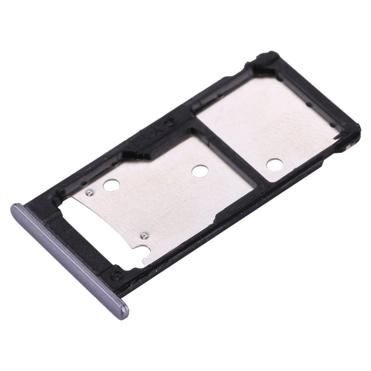 For Huawei Enjoy 7 Plus / Y7 Prime SIM Card Tray & SIM / Micro SD Card Tray(Grey)