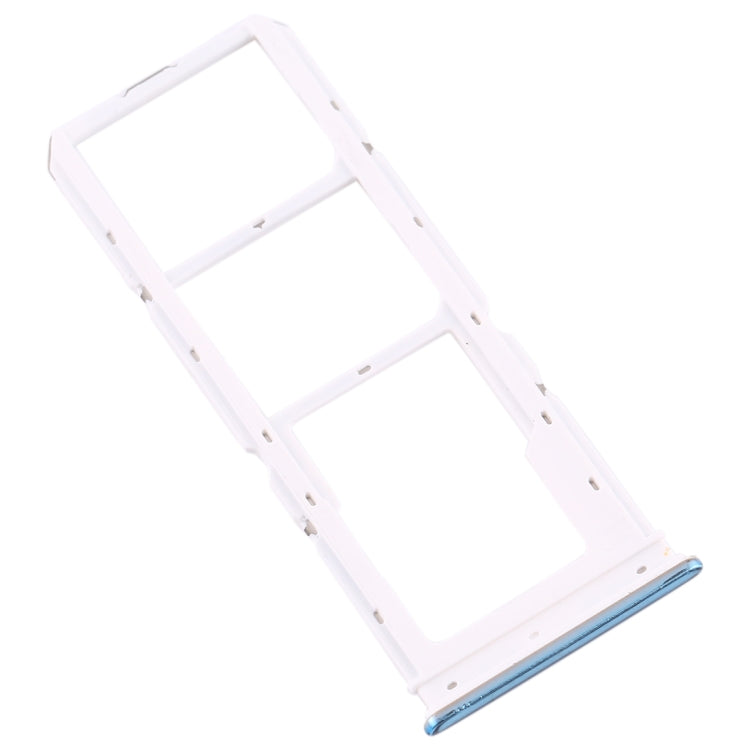 For Vivo Y7s SIM Card Tray + SIM Card Tray + Micro SD Card Tray (Blue)