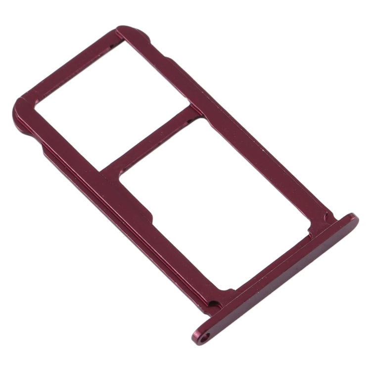 SIM Card Tray + SIM Card Tray / Micro SD Card Tray for Nokia X7 / 8.1 / 7.1 Plus / TA-1131(Purplish Red)
