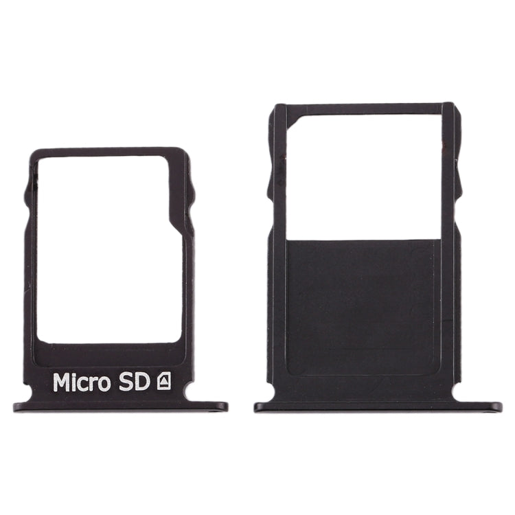 SIM Card Tray + Micro SD Card Tray for Nokia 3 TA-1020 TA-1028 TA-1032 TA-1038(Black)