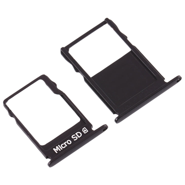 SIM Card Tray + Micro SD Card Tray for Nokia 3 TA-1020 TA-1028 TA-1032 TA-1038(Black)