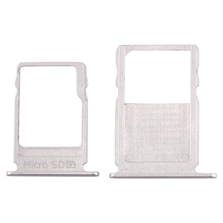 SIM Card Tray + Micro SD Card Tray for Nokia 3 TA-1020 TA-1028 TA-1032 TA-1038(Silver)