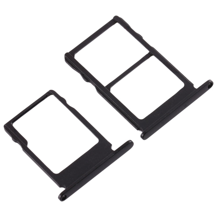 SIM Card Tray + SIM Card Tray + Micro SD Card Tray for Nokia 5 / N5 TA-1024 TA-1027 TA-1044 TA-1053 (Black)