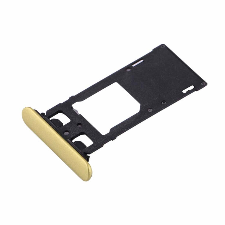 for Sony Xperia XZs (Dual SIM Version) SIM & Micro SD / SIM Card Tray(Gold) - Card Tray by PMc TechLife | Online Shopping South Africa | PMc TechLife | Buy Now Pay Later Mobicred