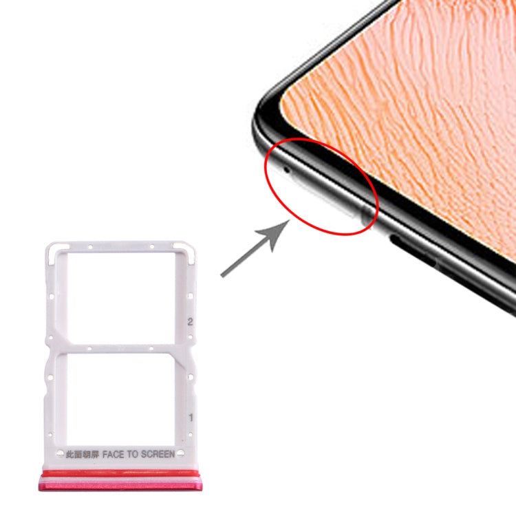 SIM Card Tray + SIM Card Tray for Xiaomi Redmi K30 5G(Red) - Card Tray by PMc TechLife | Online Shopping South Africa | PMc TechLife | Buy Now Pay Later Mobicred
