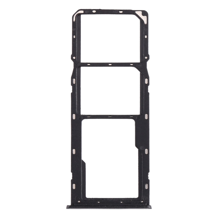 For OPPO Realme 5 SIM Card Tray + SIM Card Tray + Micro SD Card Tray (Black)