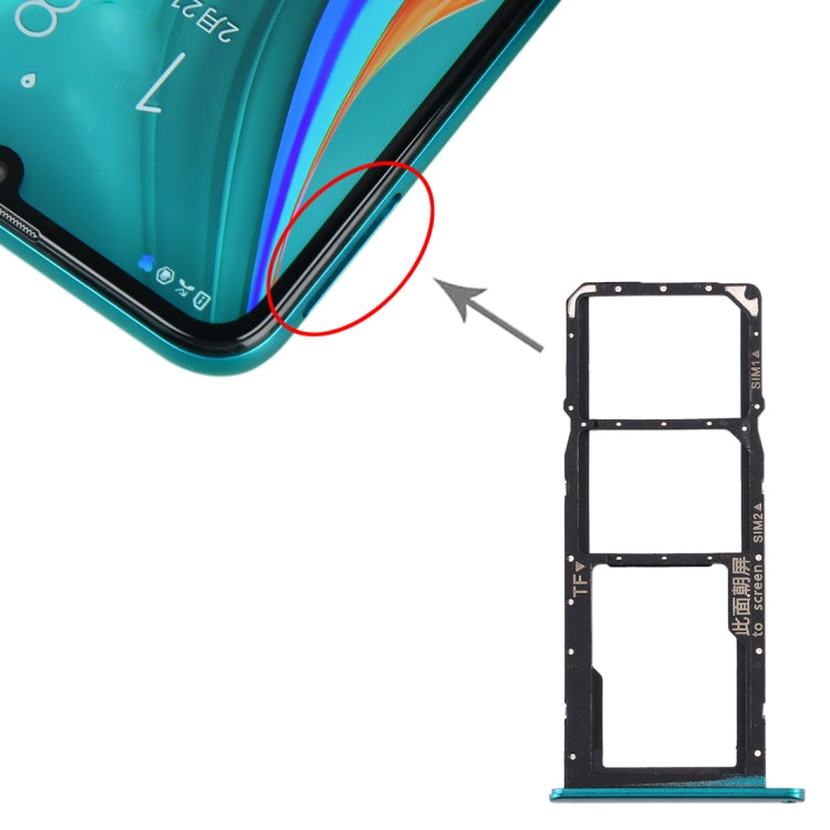 SIM Card Tray + SIM Card Tray + Micro SD Card Tray for Huawei Enjoy 10e / Honor Play 9A (Green) - free shipping - PMc TechLife - Order now!