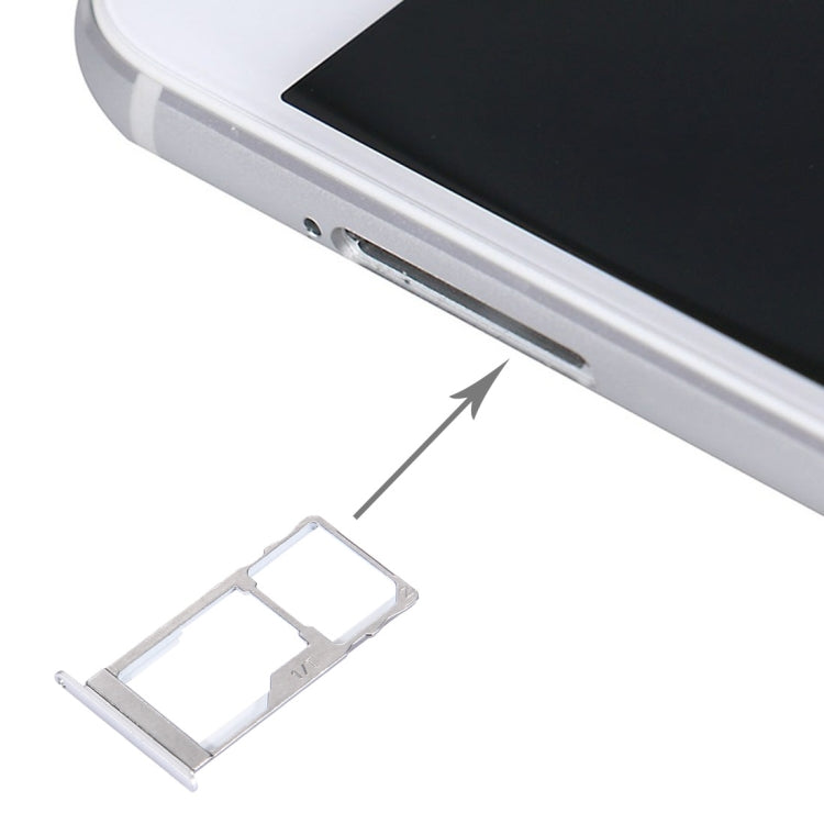 For Meizu Pro 5 SIM + SIM / Micro SD Card Tray (Silver) - For Meizu by PMc TechLife | Online Shopping South Africa | PMc TechLife | Buy Now Pay Later Mobicred
