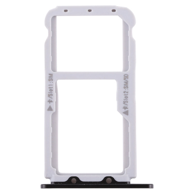 SIM Card Tray + SIM Card Tray / Micro SD Card Tray for Huawei Honor V9 (Black)