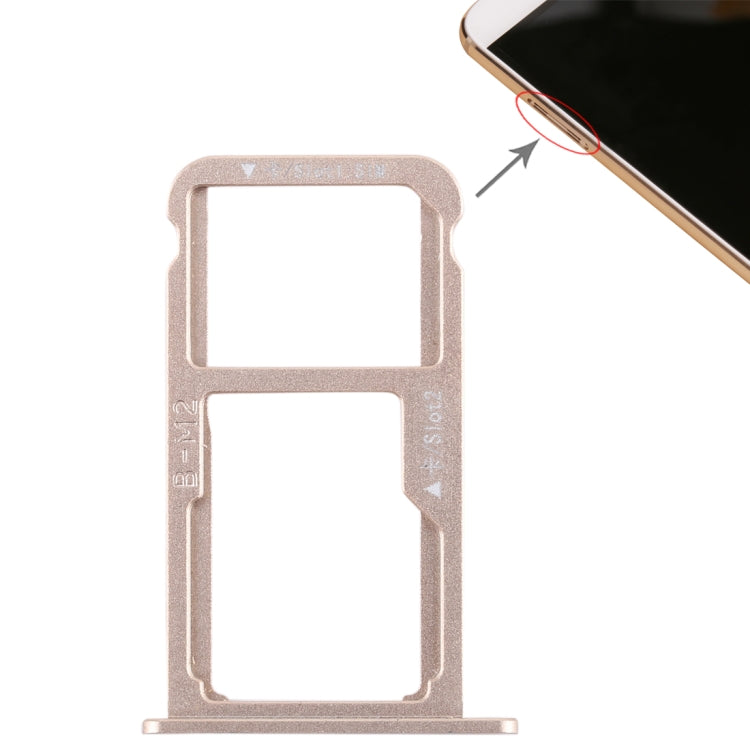 SIM Card Tray + SIM Card Tray / Micro SD Card for Huawei G9 Plus (Gold) - Card Socket by PMc TechLife | Online Shopping South Africa | PMc TechLife | Buy Now Pay Later Mobicred