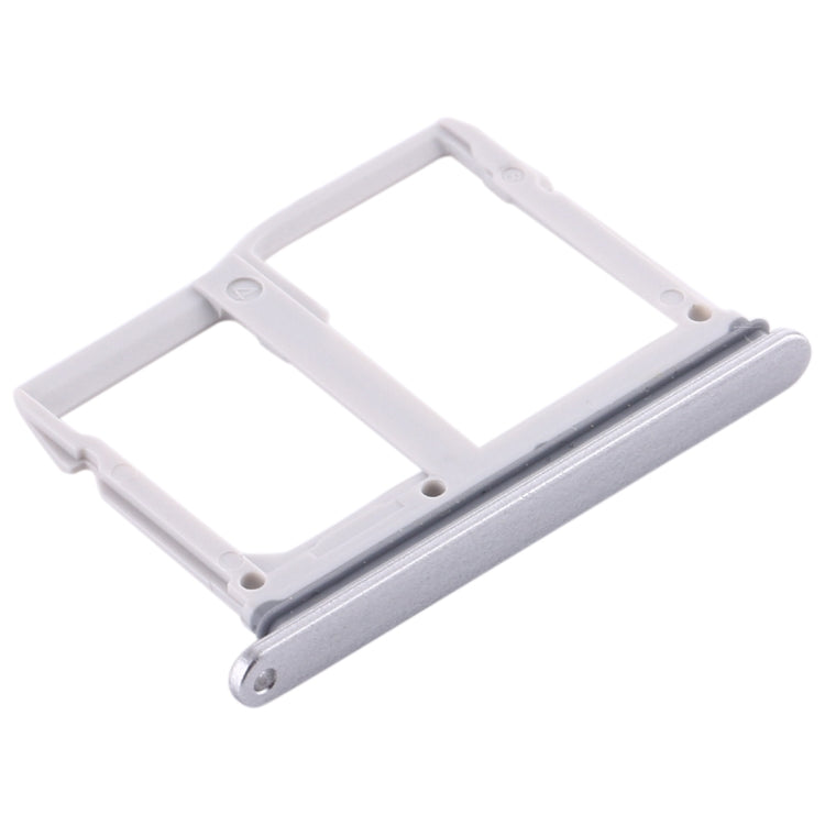 Nano SIM Card Tray + Micro SD Card Tray for LG Stylo 5 / Q720 LM-Q720MS LM-Q720TSW Q720CS (Silver) - For LG by PMC TechLife | Online Shopping South Africa | PMC TechLife | Buy Now Pay Later Mobicred