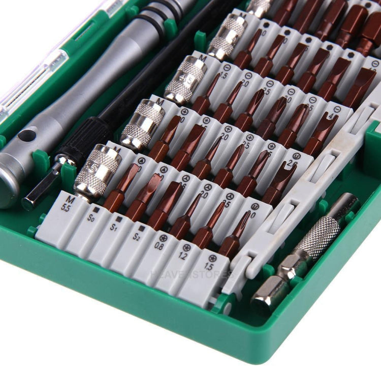 60 in 1 S2 Tool Steel Precision Screwdriver Nutdriver Bit Repair Tools Kit(Green)