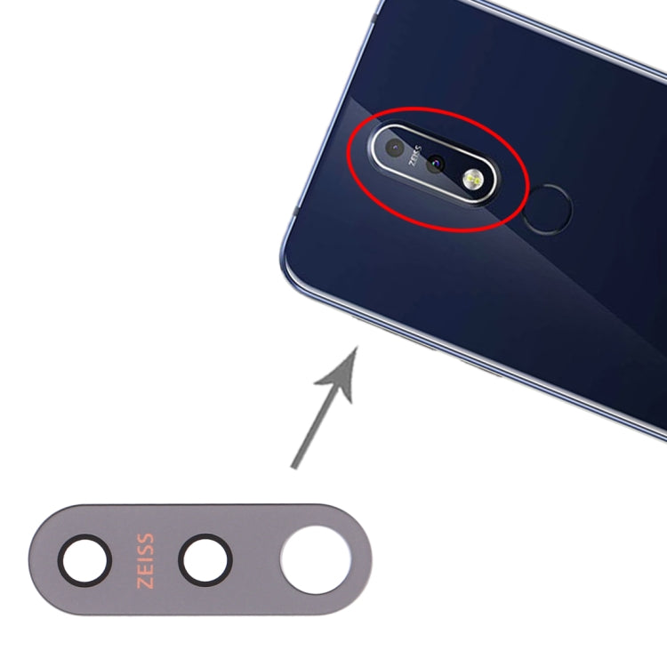 10 PCS Back Camera Lens for Nokia 7.1 / TA-1085 / TA-1095 / TA-1096 - Camera by PMc TechLife | Online Shopping South Africa | PMc TechLife | Buy Now Pay Later Mobicred