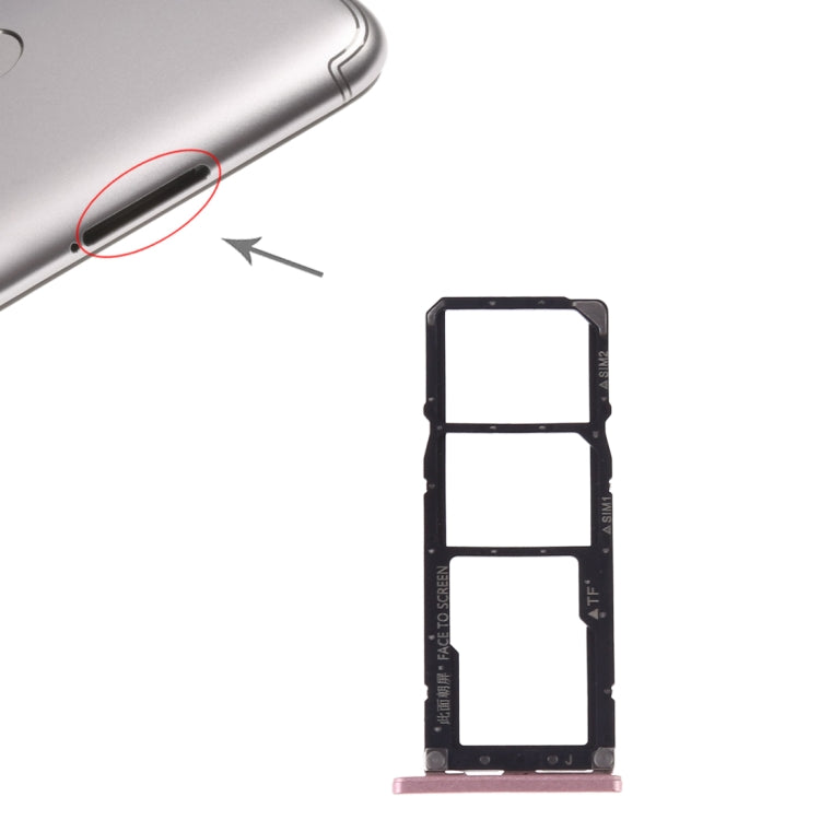 SIM Card Tray + SIM Card Tray + Micro SD Card for Xiaomi Redmi S2(Rose Gold) - Card Tray by PMC TechLife | Online Shopping South Africa | PMC TechLife | Buy Now Pay Later Mobicred