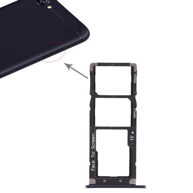 2 SIM Card Tray + Micro SD Card Tray for Asus ZenFone 4 Max ZC520KL(Blue) - Card Tray by PMc TechLife | Online Shopping South Africa | PMc TechLife | Buy Now Pay Later Mobicred