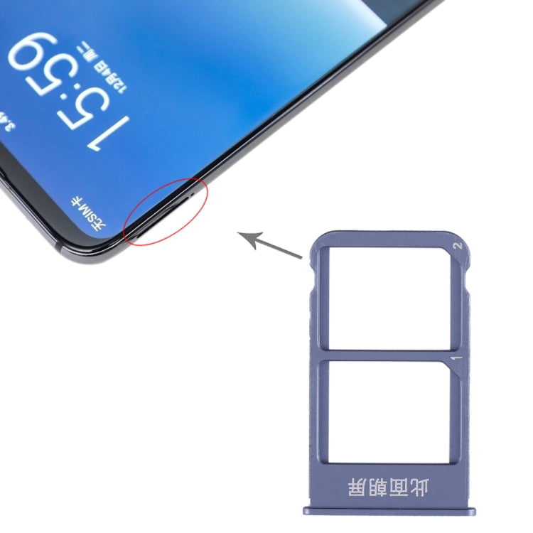 For Meizu 16 Plus SIM Card Tray + SIM Card Tray (Blue) - Card Socket by PMC TechLife | Online Shopping South Africa | PMC TechLife | Buy Now Pay Later Mobicred