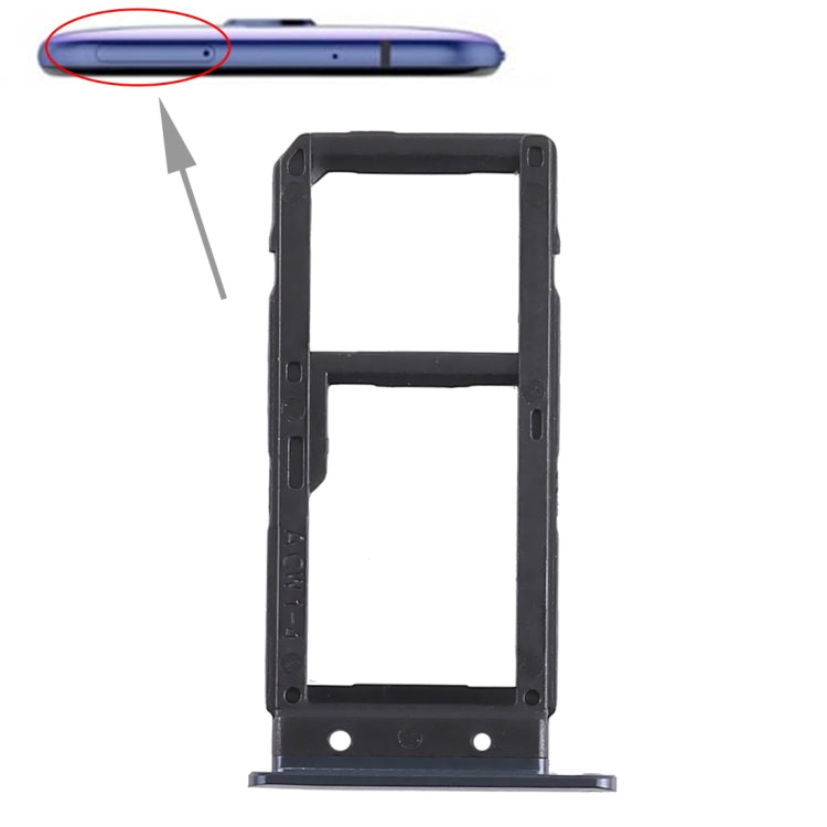 SIM Card Tray + Micro SD Card Tray for HTC U Play(Black) - free shipping - PMc TechLife - Order now!