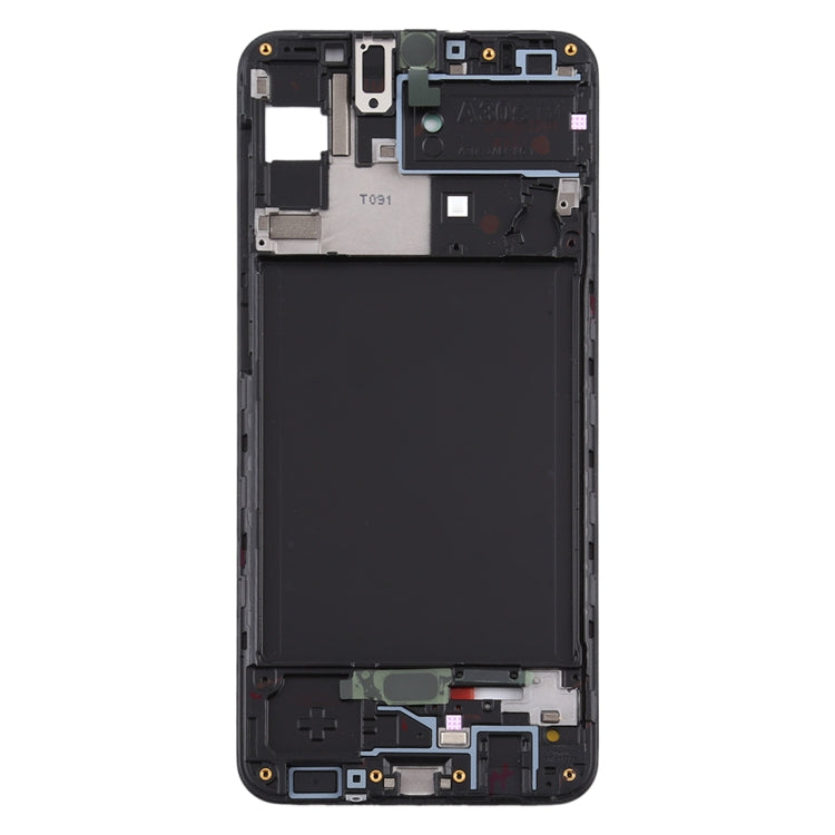 For Samsung Galaxy A30s Front Housing LCD Frame Bezel Plate (Black)