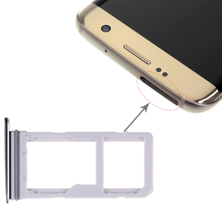 For Galaxy S7 Edge 2 SIM Card Tray / Micro SD Card Tray (Black) - free shipping - PMc TechLife - Order now!