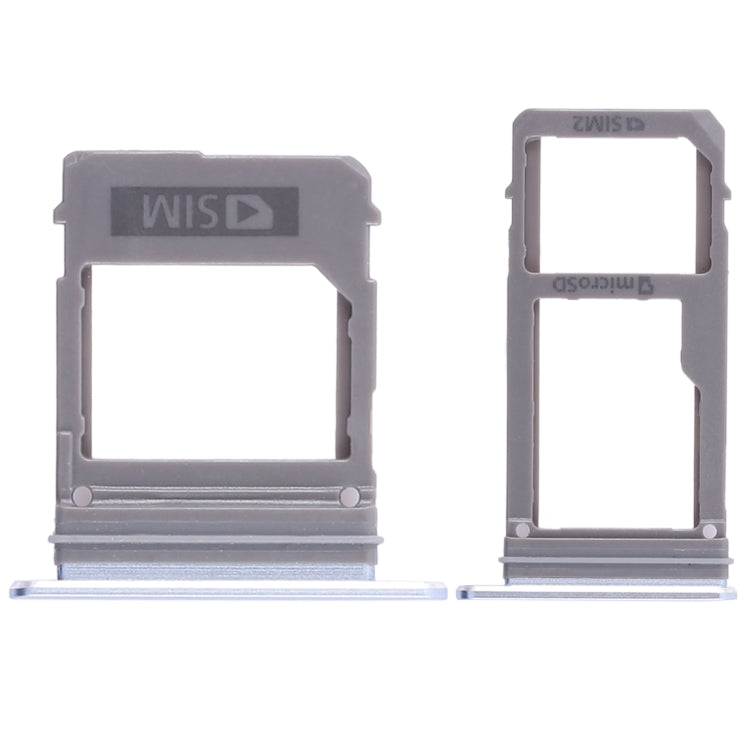 For Galaxy A520 / A720 2 SIM Card Tray + Micro SD Card Tray (Blue)