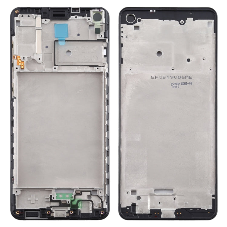 For Samsung Galaxy A21s Front Housing LCD Frame Bezel Plate (Black)