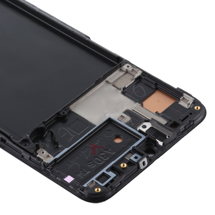 TFT LCD Screen for Samsung Galaxy A30s Digitizer Full Assembly with Frame (Black)