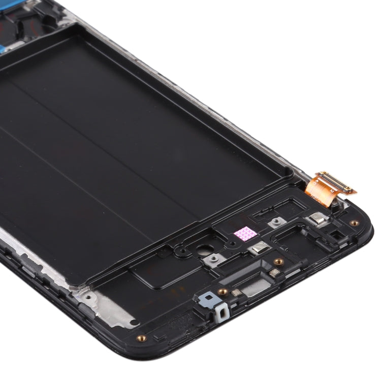 TFT LCD Screen for Samsung Galaxy A70 Digitizer Full Assembly with Frame, Not Supporting Fingerprint Identification (Black)