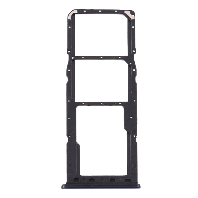 For Samsung Galaxy A21s SIM Card Tray + SIM Card Tray + Micro SD Card Tray (Black)