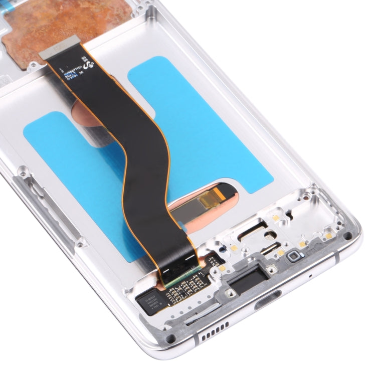 Original Super AMOLED LCD Screen for Samsung Galaxy S20+ 5G SM-G986B/G985 Digitizer Full Assembly with Frame (Silver)