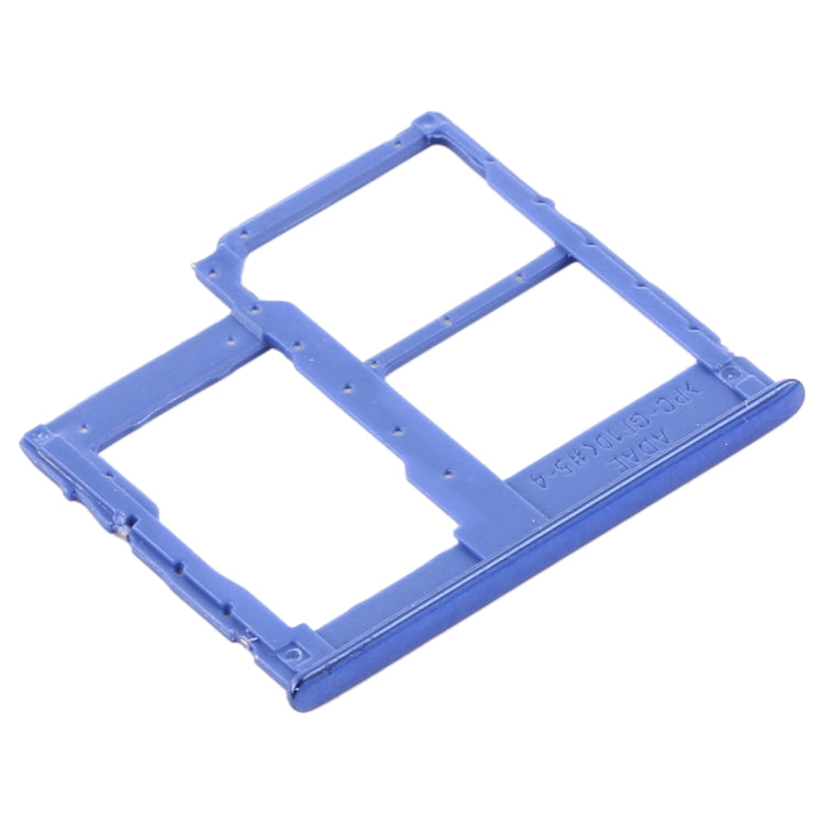 For Samsung Galaxy A41 / A415 SIM Card Tray + SIM Card Tray + Micro SD Card Tray (Blue) - free shipping - PMc TechLife - Order now!
